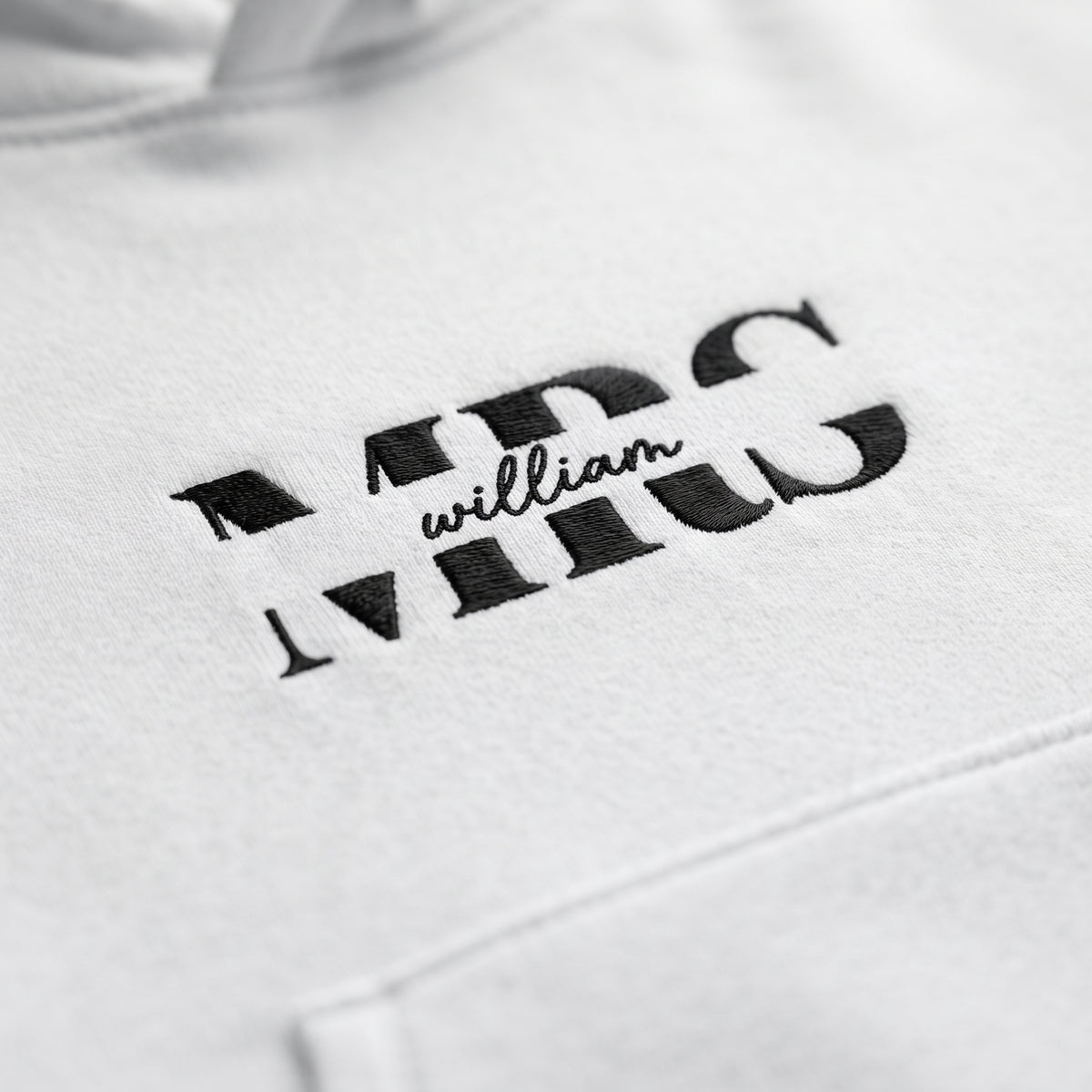Personalised Mrs Surname Embroidered Hoodie