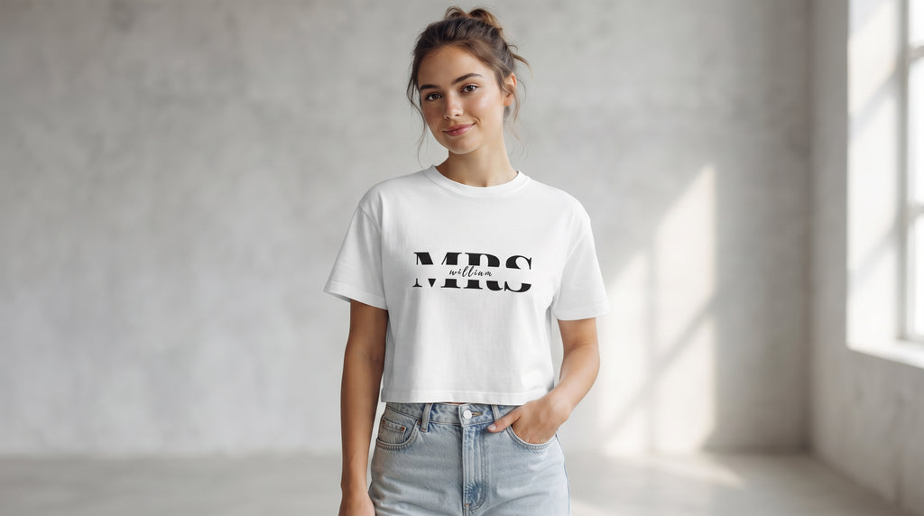 Personalised Mrs Surname T-Shirt